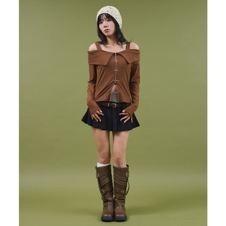 オフショルスタッズデザイントップ | WEGO【WOMEN】 | 詳細画像2 