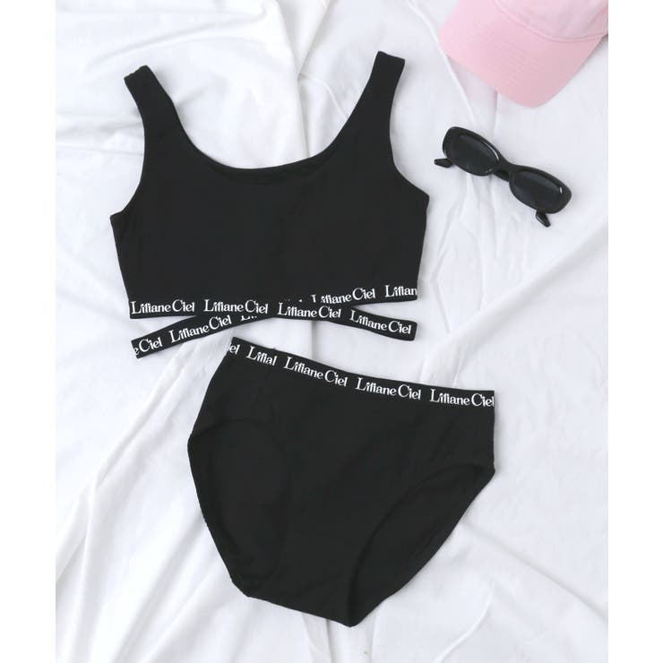 ブラック | Liliane Ciel クロスロゴ | WEGO【WOMEN】