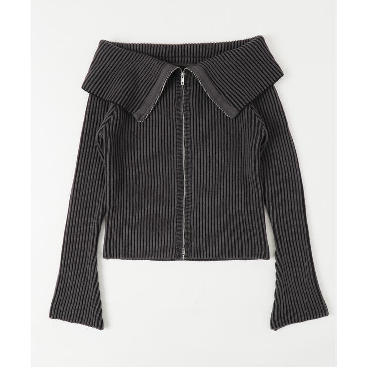 オフショルダブルジップニット | WEGO【WOMEN】 | 詳細画像10 