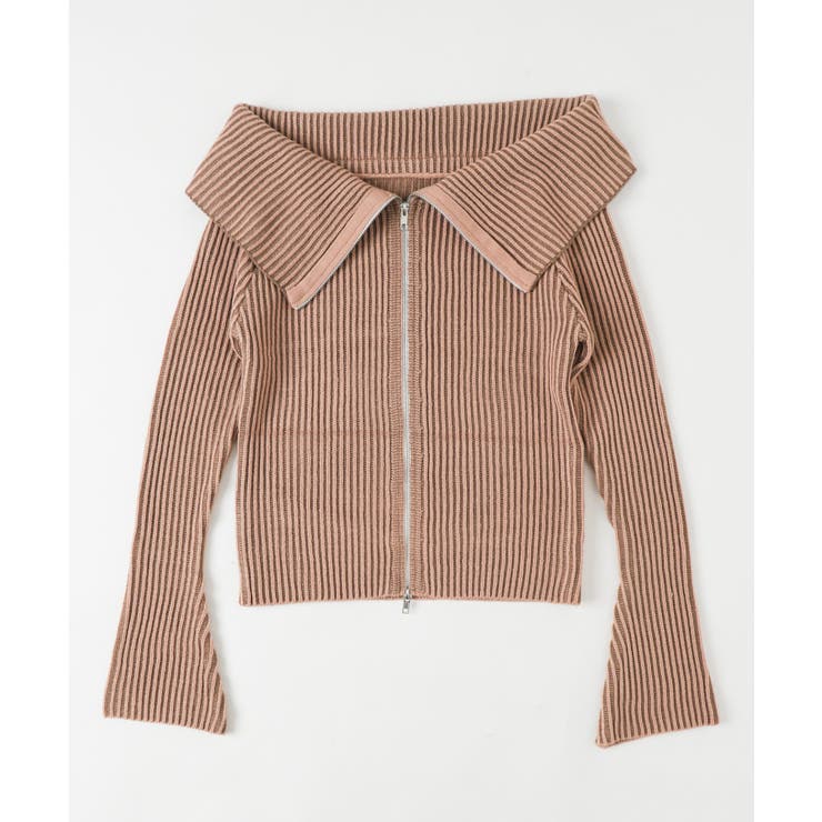 オフショルダブルジップニット | WEGO【WOMEN】 | 詳細画像15 