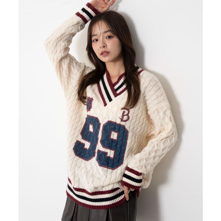 オーバースクールニット[品番：WG010096519]｜WEGO【WOMEN】（ウィゴー