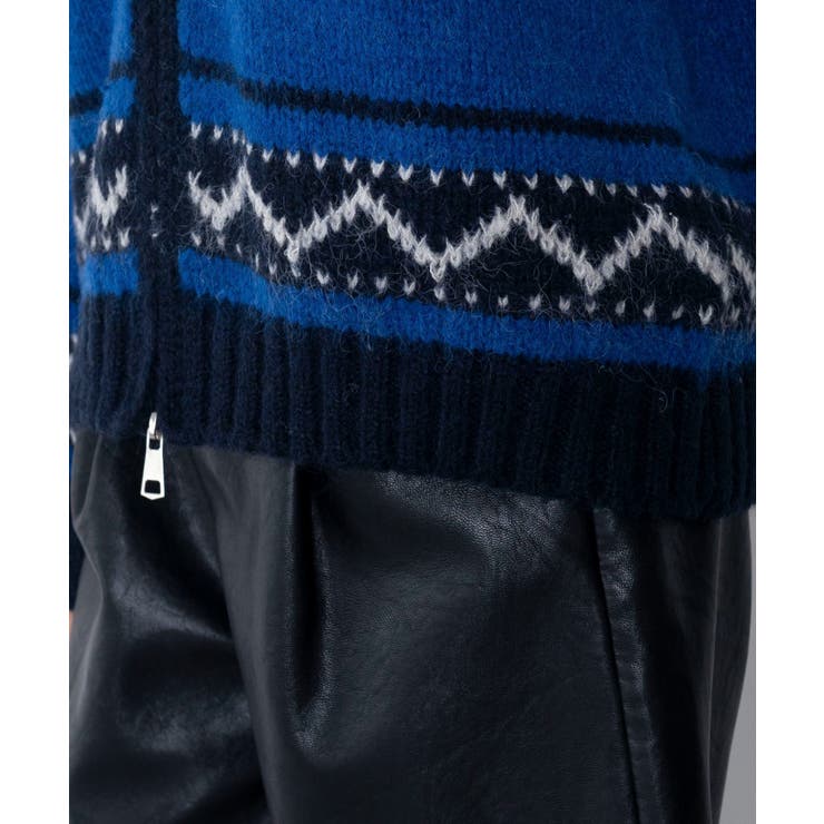 トライバル柄カウチンジップニット | WEGO【WOMEN】 | 詳細画像5 