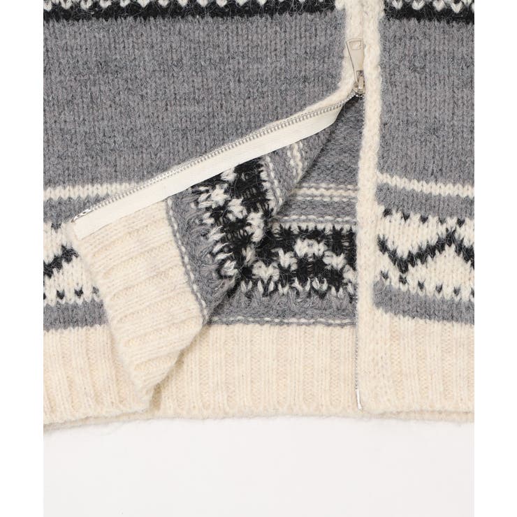 トライバル柄カウチンジップニット | WEGO【WOMEN】 | 詳細画像23 
