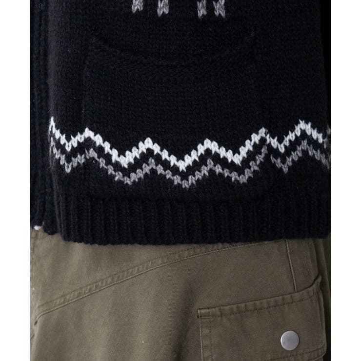 雪柄ZIPフードカーディガン | WEGO【WOMEN】 | 詳細画像7 