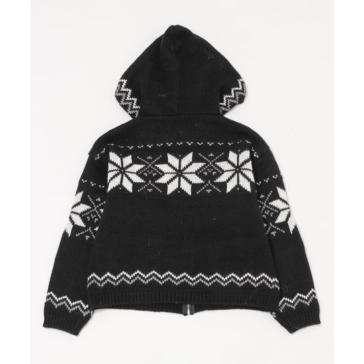 雪柄ZIPフードカーディガン | WEGO【WOMEN】 | 詳細画像20 