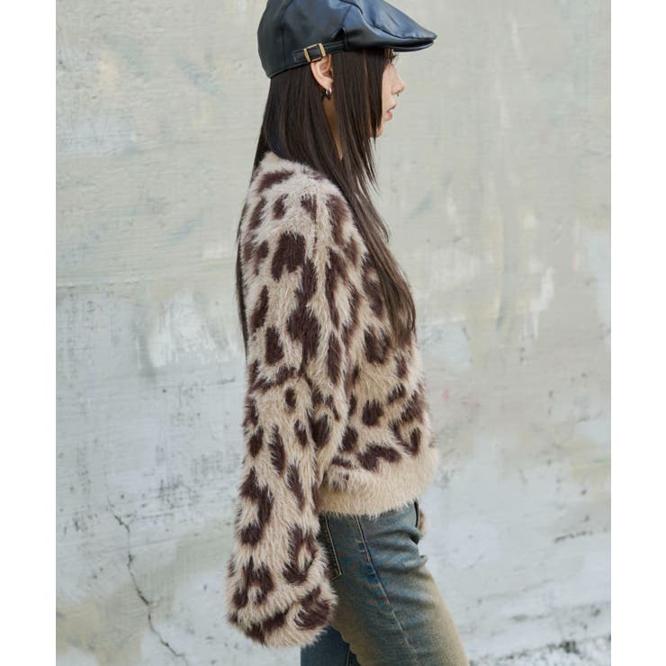 レオパードシャギーショートニット | WEGO【WOMEN】 | 詳細画像9 