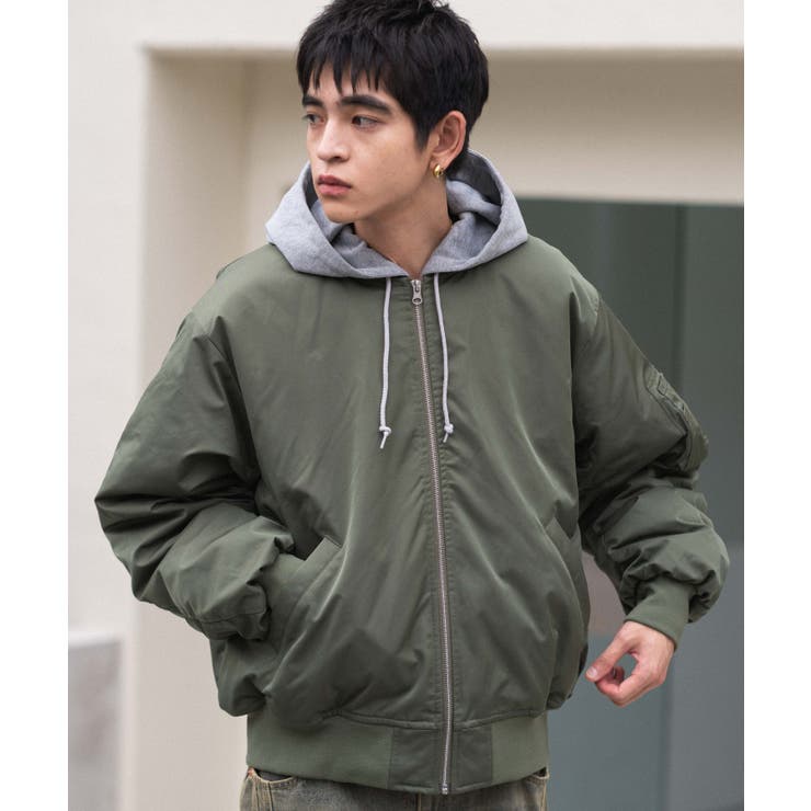 2WAYフードパファーMA-1 | WEGO【MEN】 | 詳細画像1 
