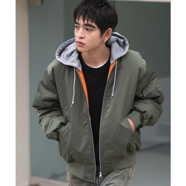 2WAYフードパファーMA-1 | WEGO【MEN】 | 詳細画像8 