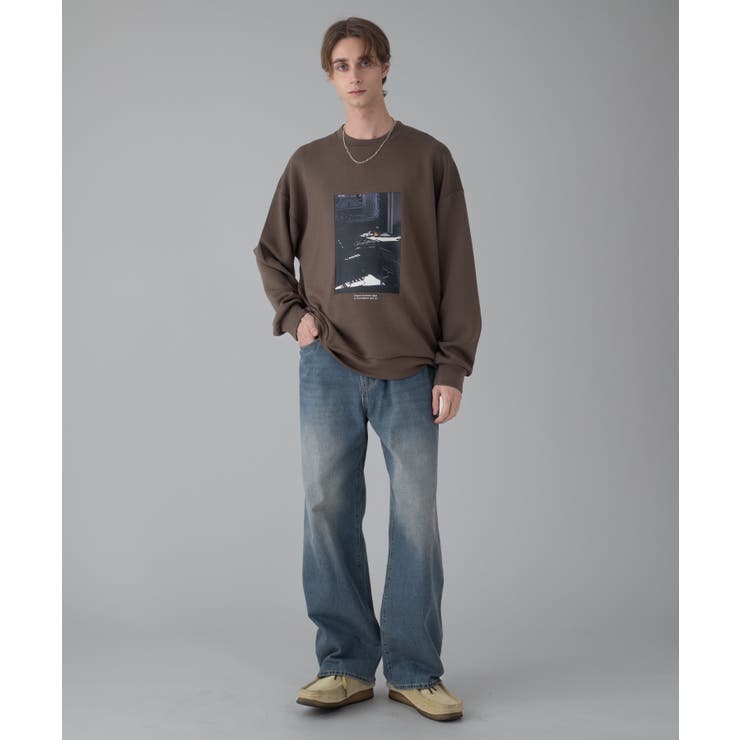 アクセ付きフォトグラフィックプルオーバー | WEGO【MEN】 | 詳細画像3 
