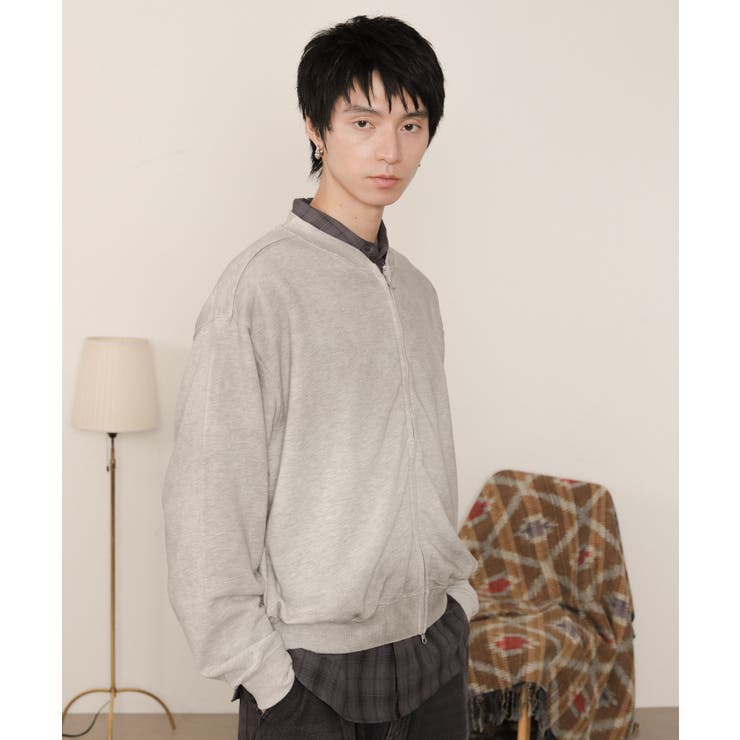 ブラストダブルZIPスウェットカーディガン | WEGO【MEN】 | 詳細画像10 
