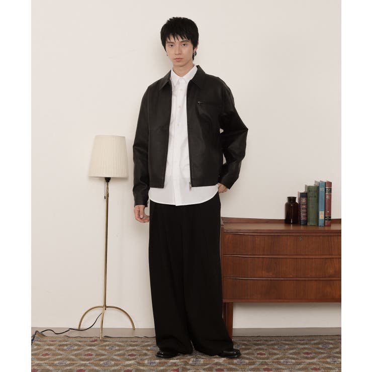 PUダブルZIPブルゾン | WEGO【MEN】 | 詳細画像3 