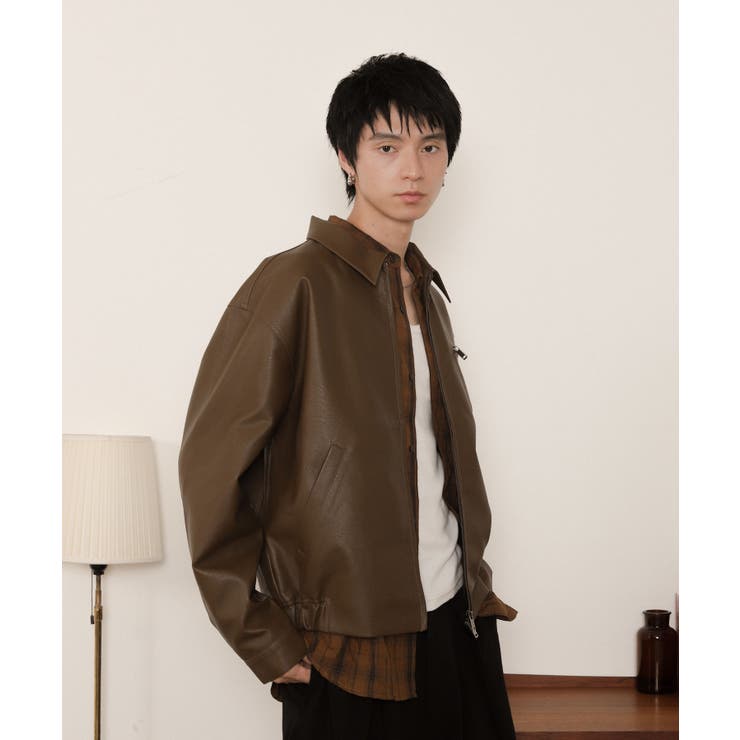 PUダブルZIPブルゾン | WEGO【MEN】 | 詳細画像11 