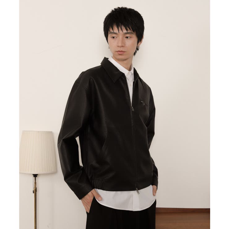 PUダブルZIPブルゾン | WEGO【MEN】 | 詳細画像17 