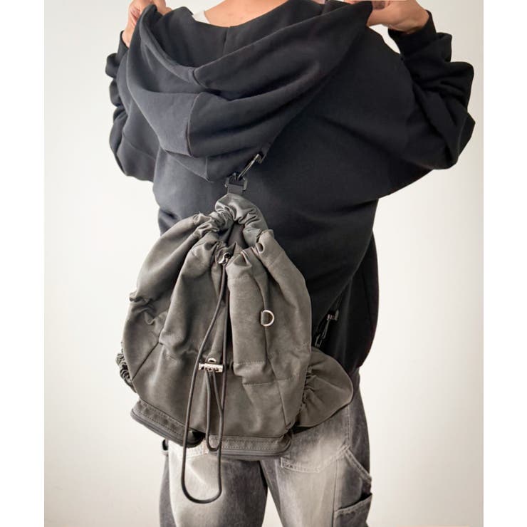 2ポケットPUドロストナップサック | WEGO【MEN】 | 詳細画像14 