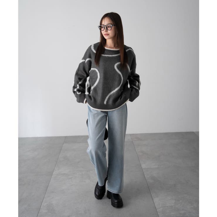 ニュアンスライン配色プルオーバー | WEGO【WOMEN】 | 詳細画像7 