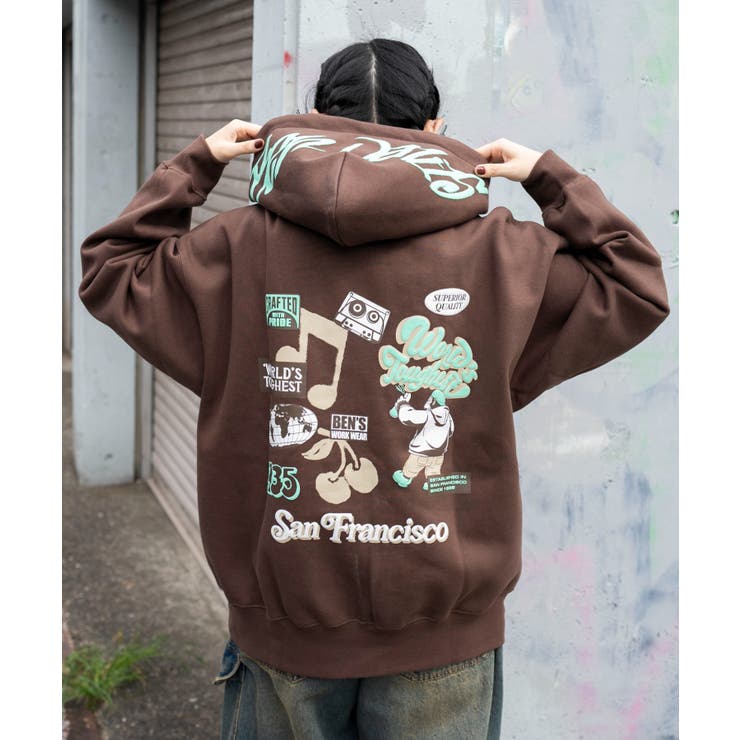 別注BENDAVISグラフィックプルパーカー[品番：WG010096572]｜WEGO【MEN