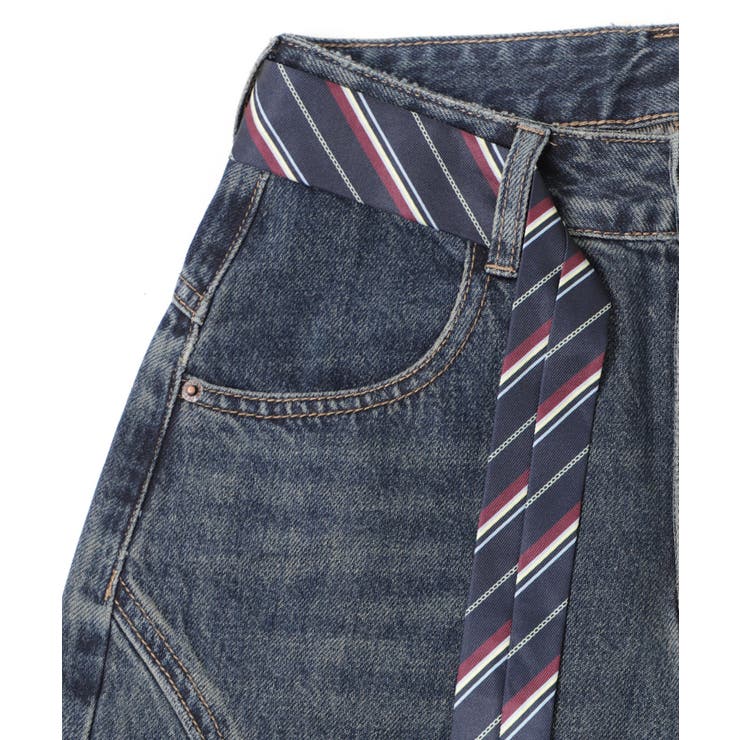 タイ付きワイドデニム | WEGO【WOMEN】 | 詳細画像10 