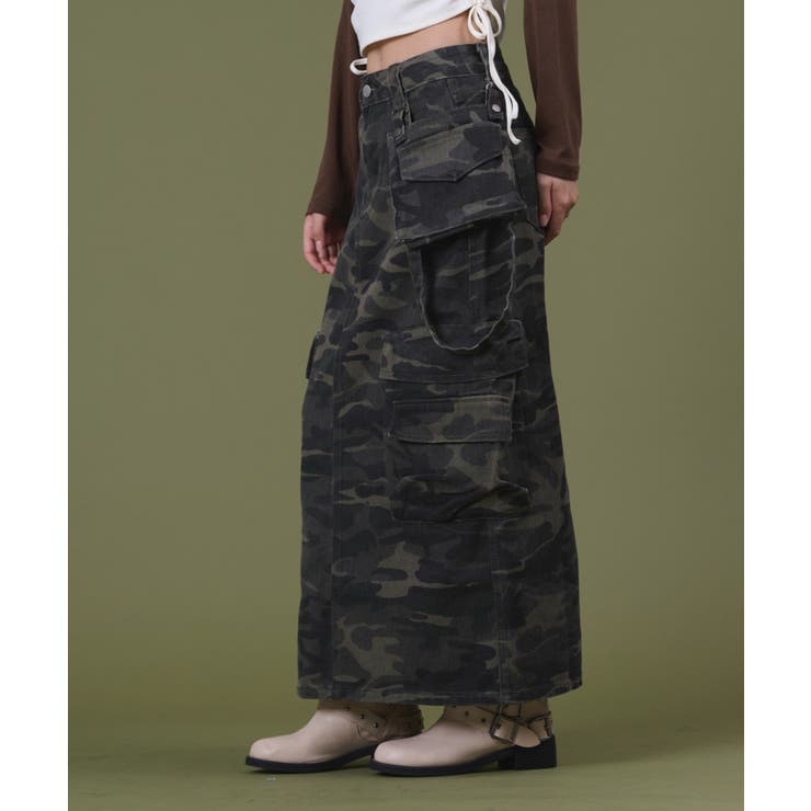 マルチポケットカモフラスカート | WEGO【WOMEN】 | 詳細画像3 