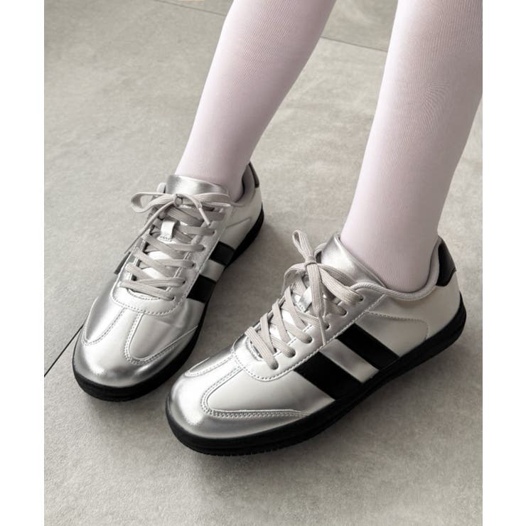 シルバー | 2ラインローカットスニーカー | WEGO【WOMEN】