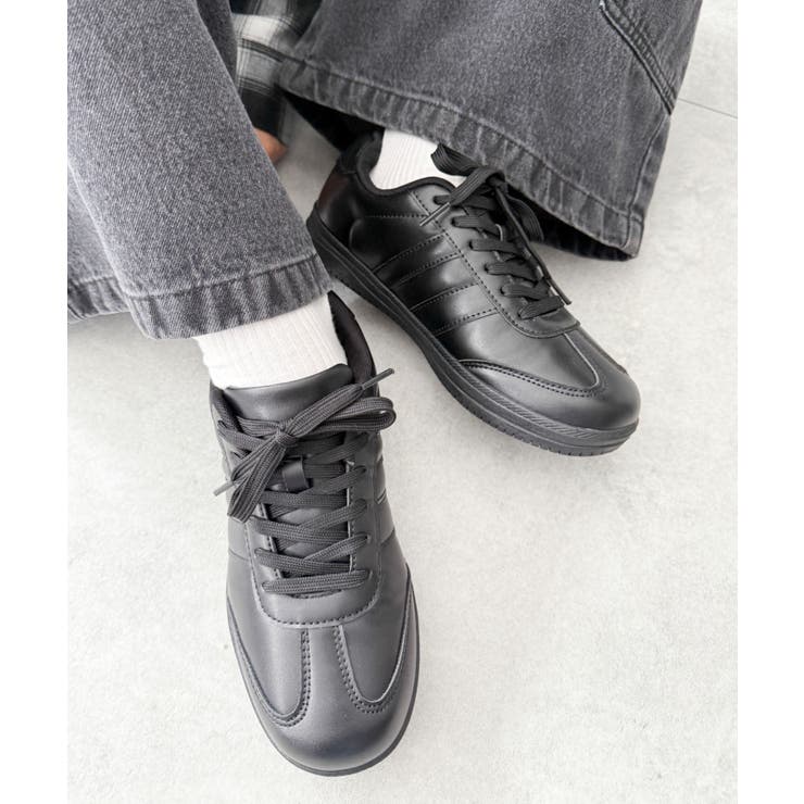 ブラック | 2ラインローカットスニーカー | WEGO【WOMEN】