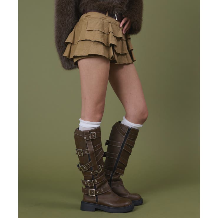 ベルト付きティアードミニスカパン | WEGO【WOMEN】 | 詳細画像7 