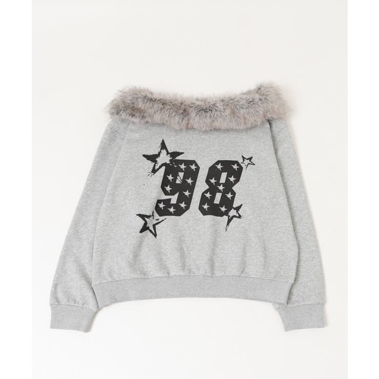 ファーオフショルダースターロゴプルオーバー | WEGO【WOMEN】 | 詳細画像13 