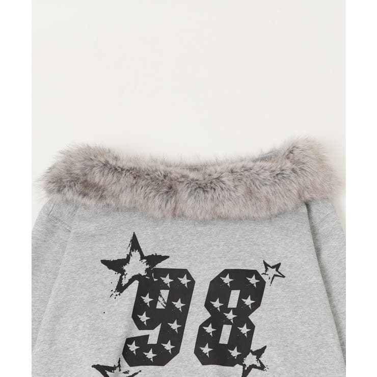 ファーオフショルダースターロゴプルオーバー | WEGO【WOMEN】 | 詳細画像14 