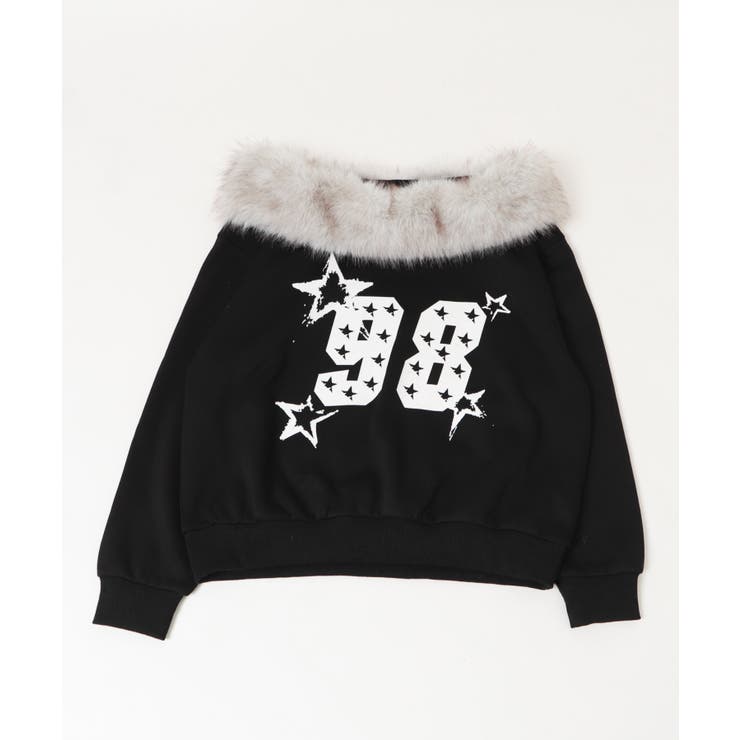 ファーオフショルダースターロゴプルオーバー | WEGO【WOMEN】 | 詳細画像22 