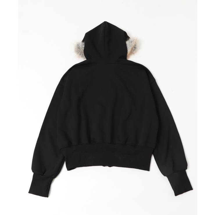 ラインストーンロゴファ-ジップーパーカー | WEGO【WOMEN】 | 詳細画像18 