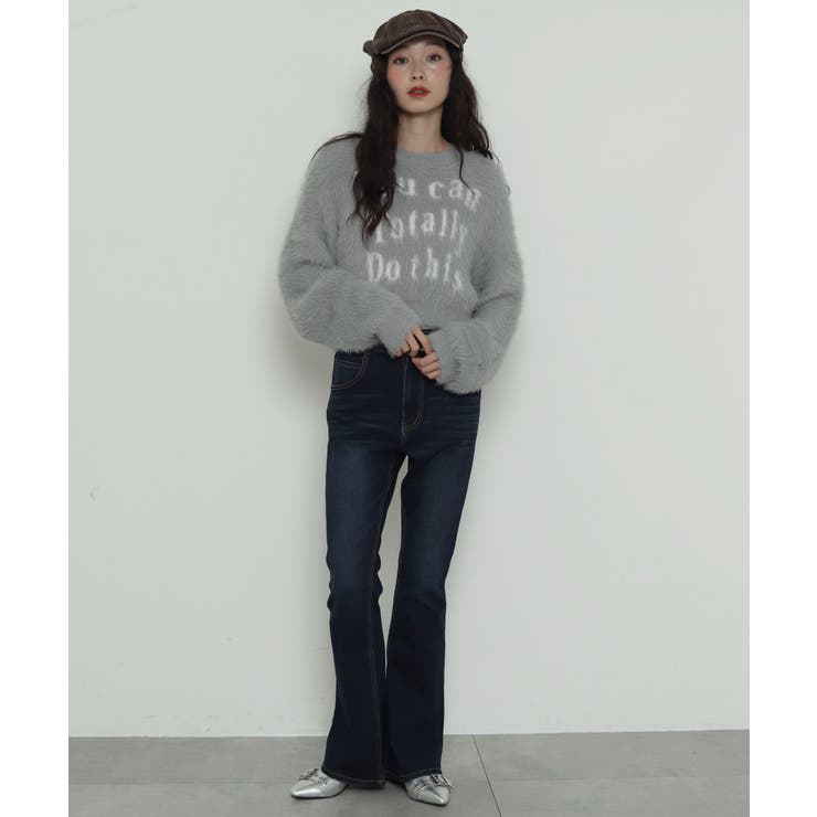 ロゴシャギーショートニット | WEGO【WOMEN】 | 詳細画像4 