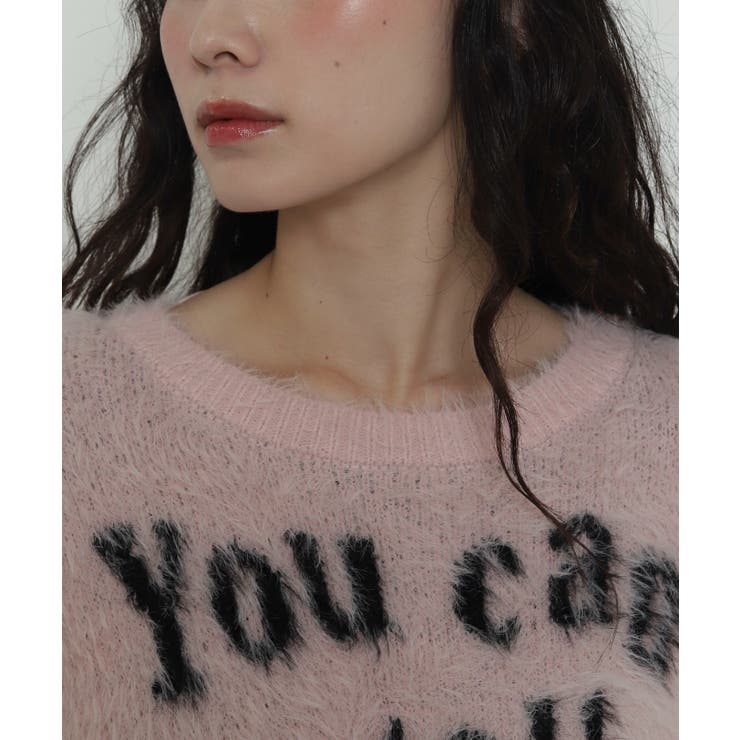 ロゴシャギーショートニット | WEGO【WOMEN】 | 詳細画像5 