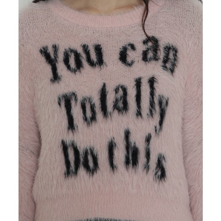 ロゴシャギーショートニット | WEGO【WOMEN】 | 詳細画像6 