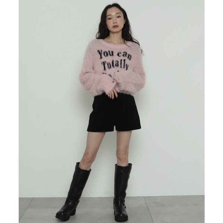 ロゴシャギーショートニット | WEGO【WOMEN】 | 詳細画像14 