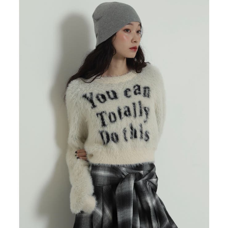 ロゴシャギーショートニット | WEGO【WOMEN】 | 詳細画像16 