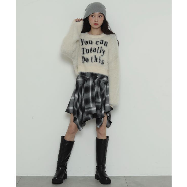 ロゴシャギーショートニット | WEGO【WOMEN】 | 詳細画像17 