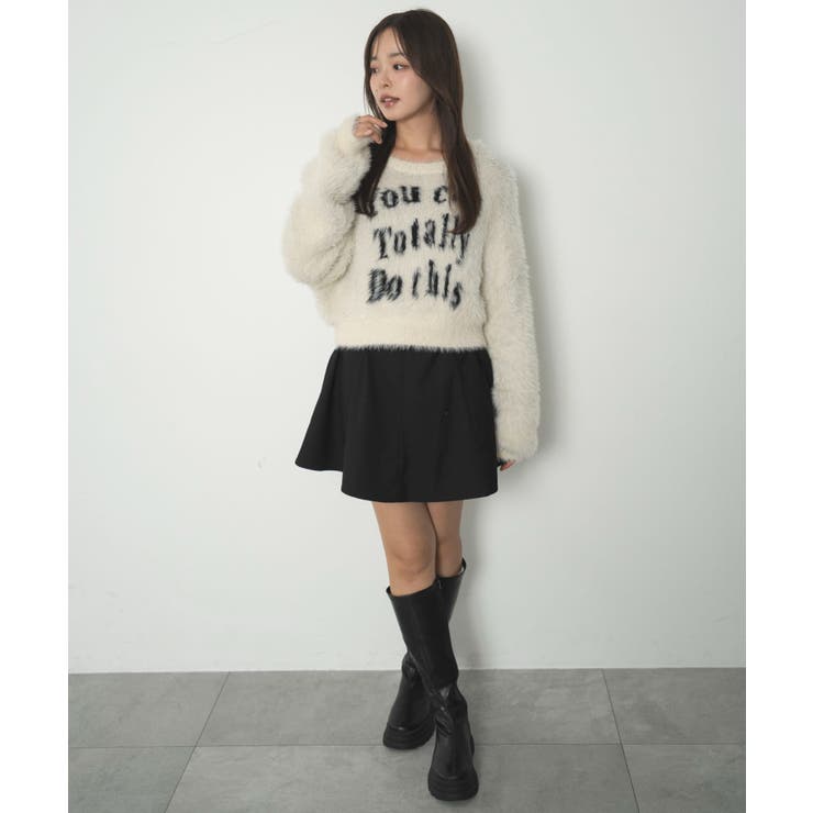ロゴシャギーショートニット | WEGO【WOMEN】 | 詳細画像21 