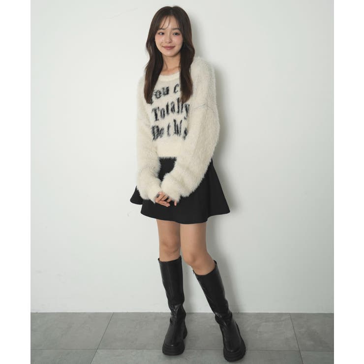 ロゴシャギーショートニット | WEGO【WOMEN】 | 詳細画像23 