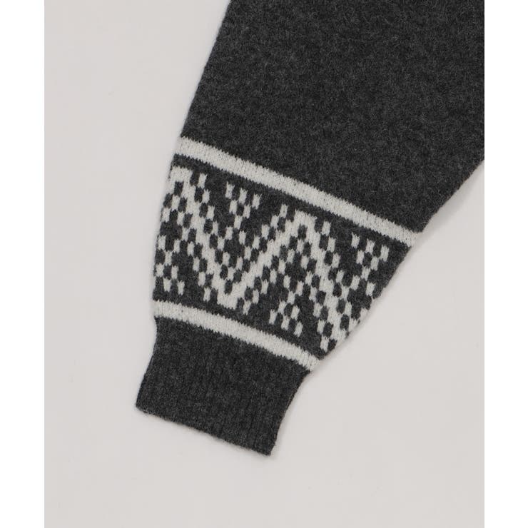 雪柄ダブルジップニット | WEGO【WOMEN】 | 詳細画像24 