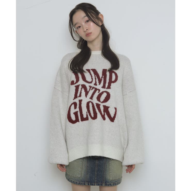 柄1 | フラッフィーグラフィックニットBIGプルオーバー | WEGO【WOMEN】