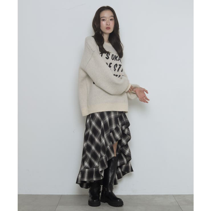 フラッフィーグラフィックニットBIGプルオーバー | WEGO【WOMEN】 | 詳細画像25 