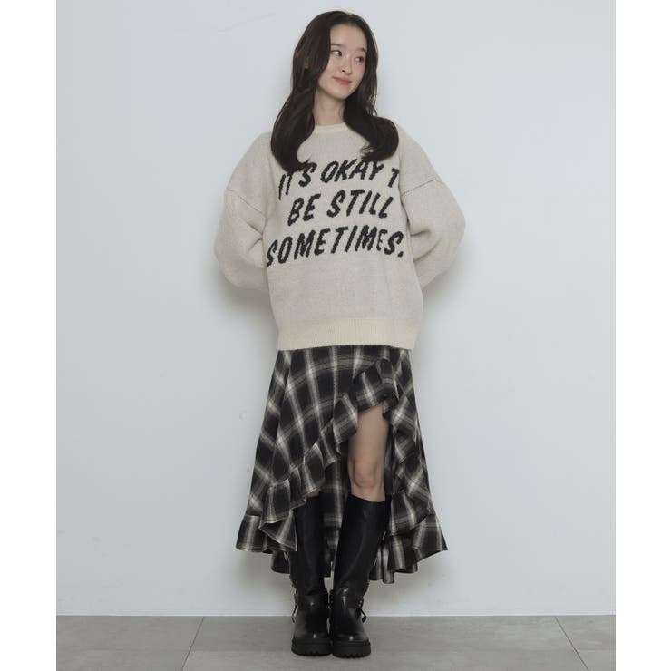 フラッフィーグラフィックニットBIGプルオーバー | WEGO【WOMEN】 | 詳細画像26 