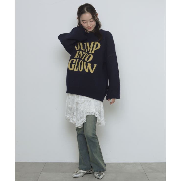 フラッフィーグラフィックニットBIGプルオーバー | WEGO【WOMEN】 | 詳細画像45 