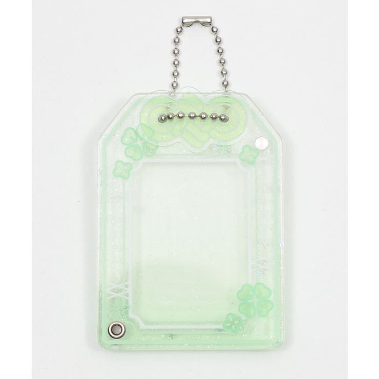 グリーン | クリアお守りIDフォトケースキーホルダー | WEGO【WOMEN】