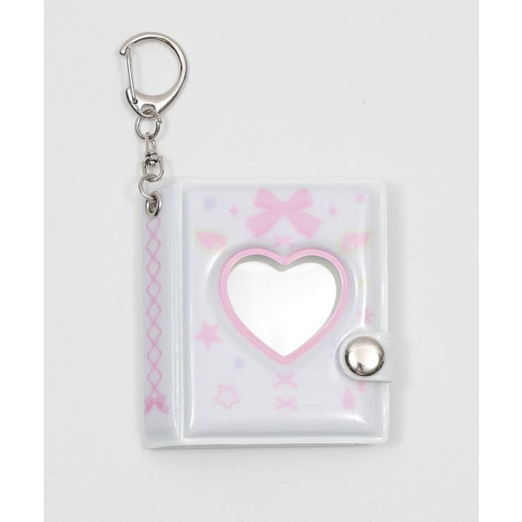 ホワイトその他 | リボンハートIDフォトアルバムキーホルダー | WEGO【WOMEN】
