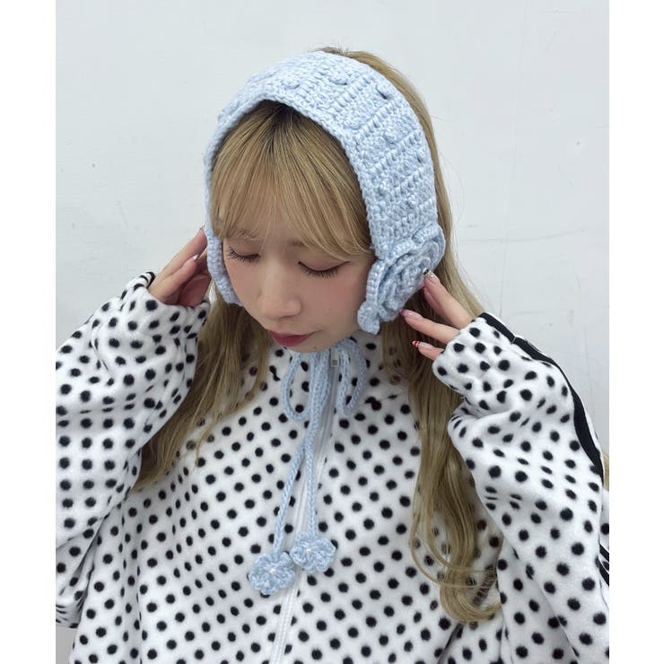 フラワーニットイヤーマフ | WEGO【WOMEN】 | 詳細画像1 
