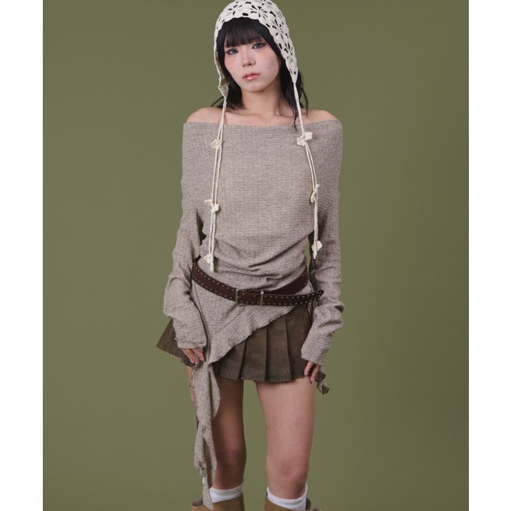 ベージュ | イレヘムデザイントップ | WEGO【WOMEN】