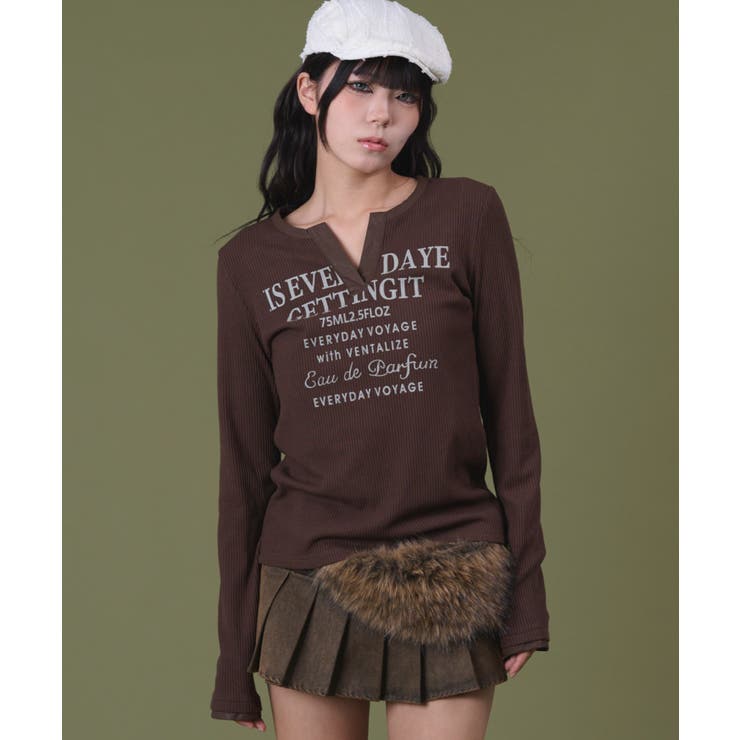 PUドッキングロゴトップ | WEGO【WOMEN】 | 詳細画像1 