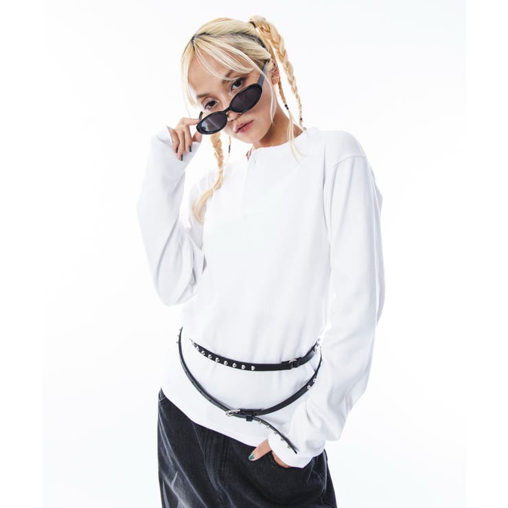 コンパクトフィットリブヘンリーネックT(LS) | WEGO【MEN】 | 詳細画像1 