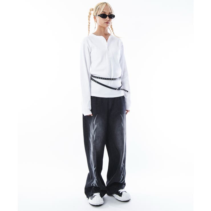 コンパクトフィットリブヘンリーネックT(LS) | WEGO【MEN】 | 詳細画像9 