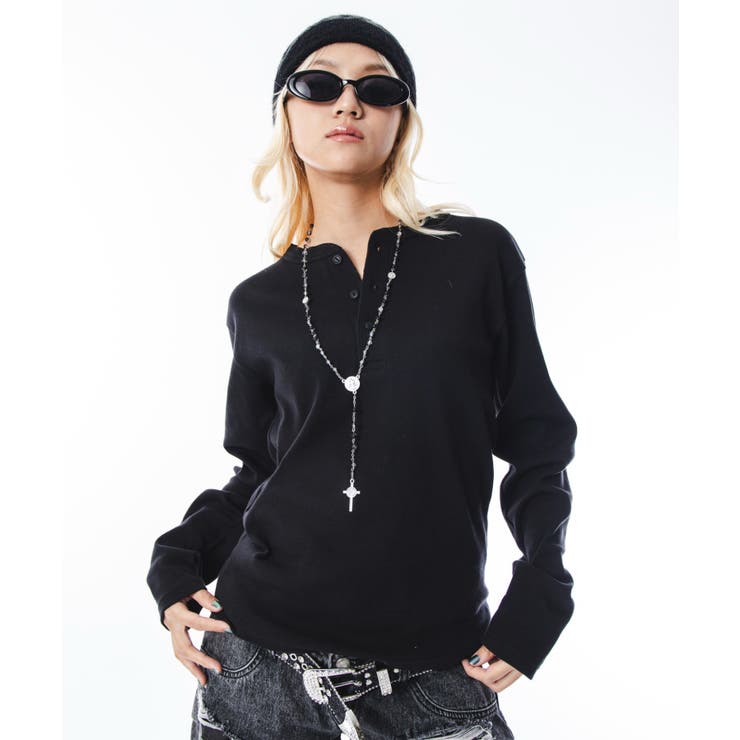 コンパクトフィットリブヘンリーネックT(LS) | WEGO【MEN】 | 詳細画像38 